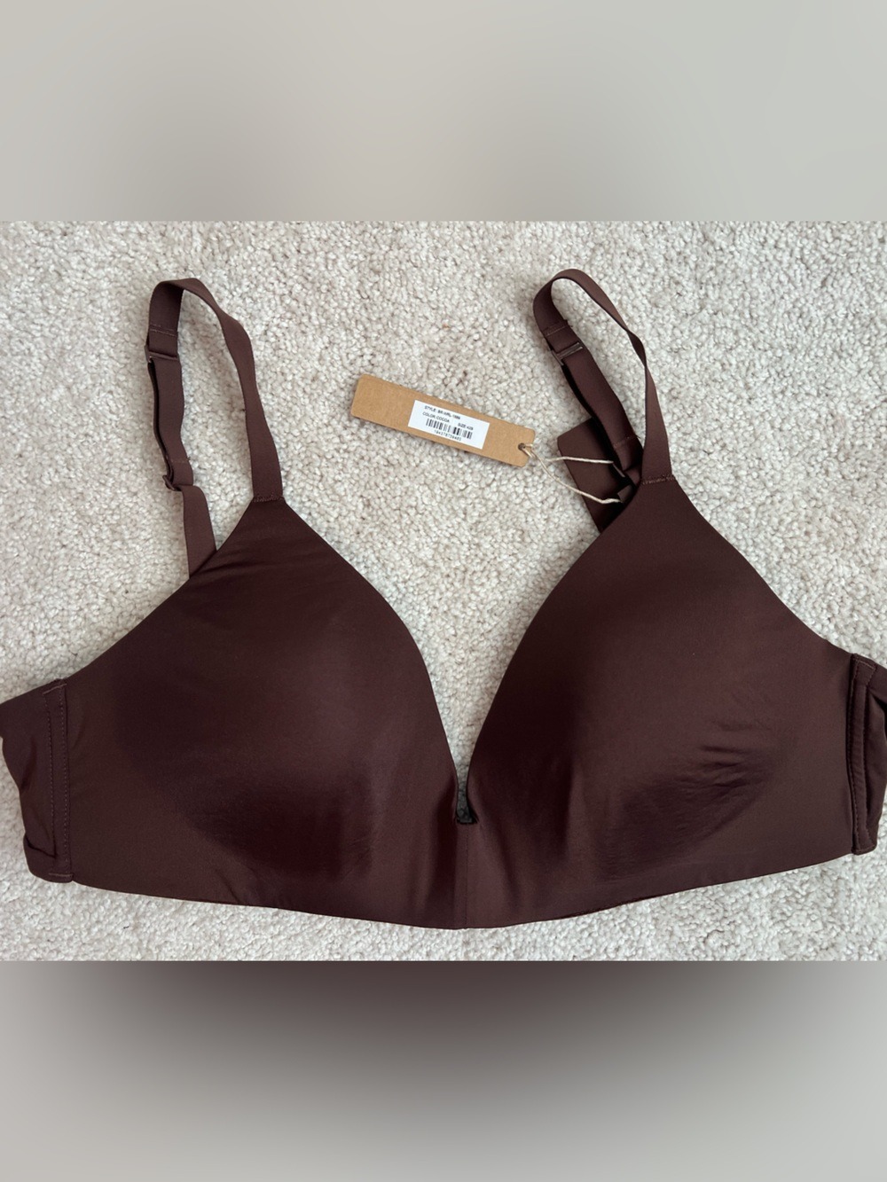 SKIMS Wireless Form T-Shirt Demi Bra Cocoa NWT